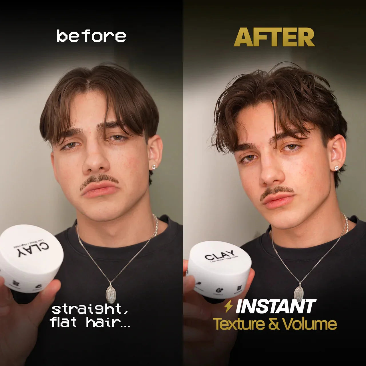 BASED Hair Clay - in use for men UK