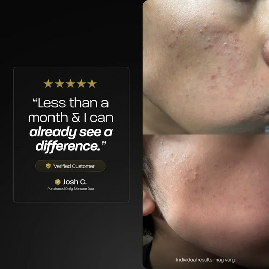 BASED Daily Facial Cleanser - side angle for men UK